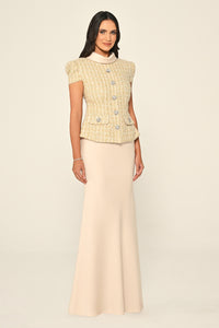 Tweed Dress - Maxi - Multicolor