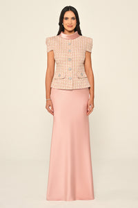 Tweed Dress - Maxi - Multicolor