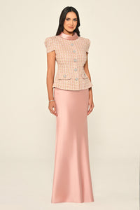 Tweed Dress - Maxi - Multicolor