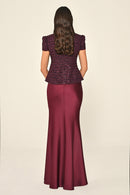 Tweed Dress - Maxi - Multicolor