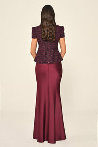 Tweed Dress - Maxi - Multicolor