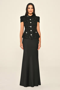 Tweed Dress - Maxi - Multicolor