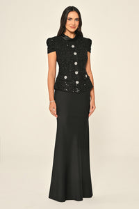 Tweed Dress - Maxi - Multicolor