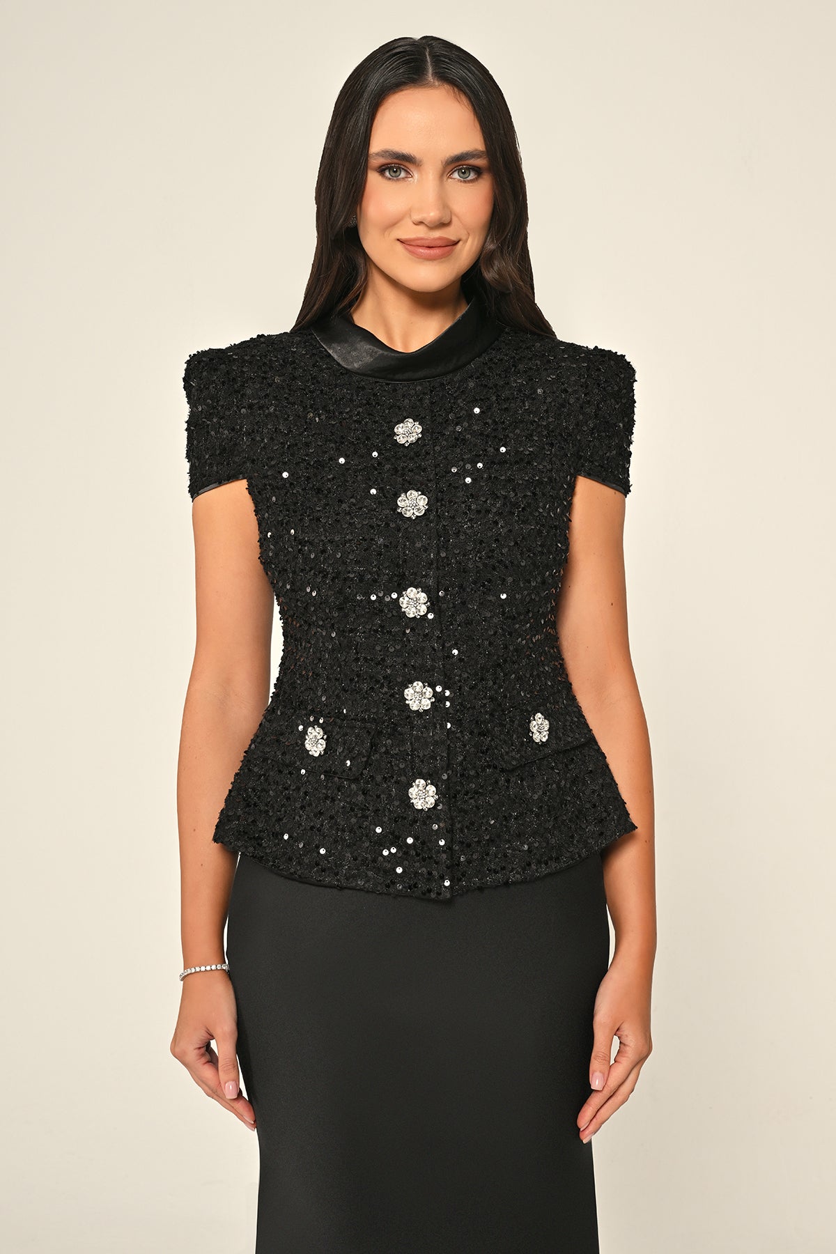 Tweed Dress - Maxi - Multicolor