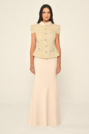 Tweed Dress - Maxi - Multicolor