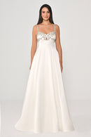 Arielle Cape Evening Dress  - Maxi - Multicolor