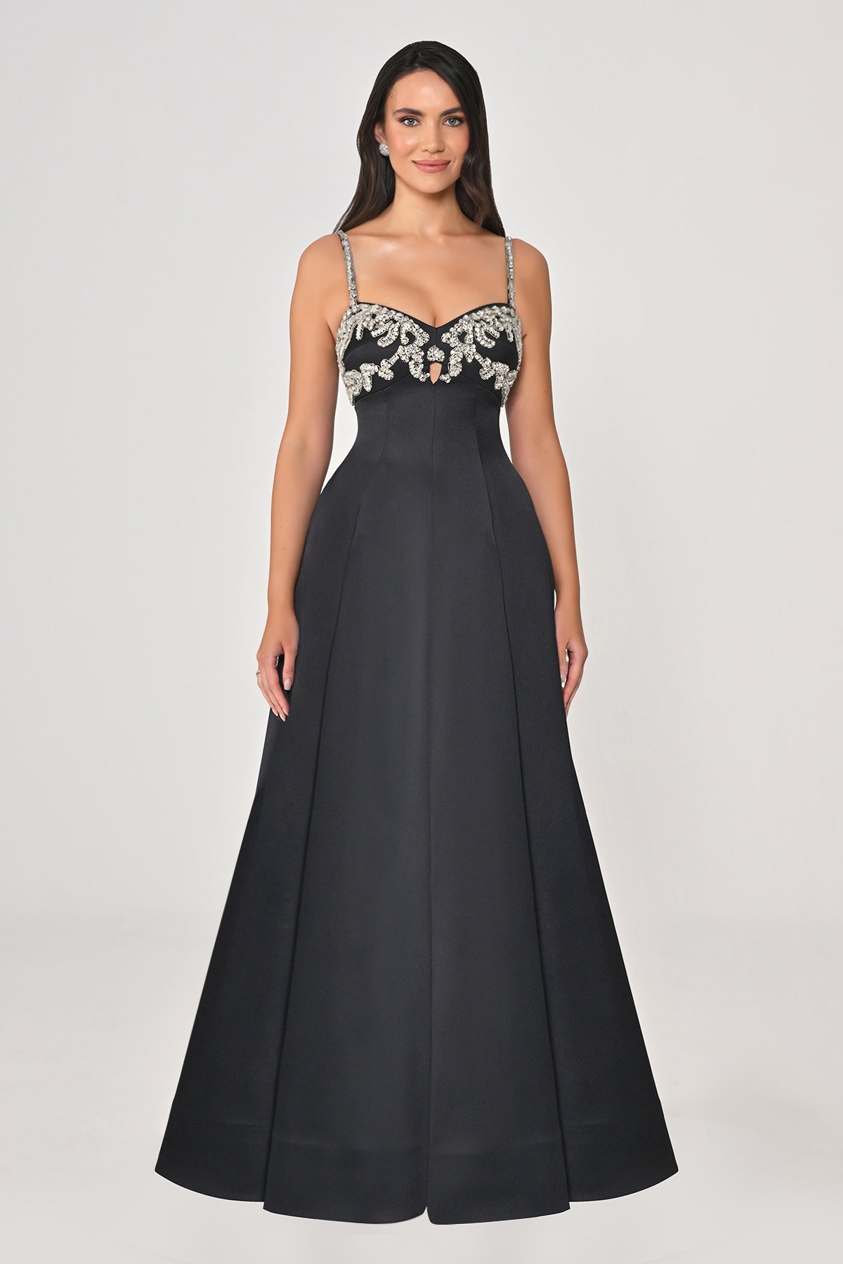 Arielle Cape Evening Dress  - Maxi - Multicolor
