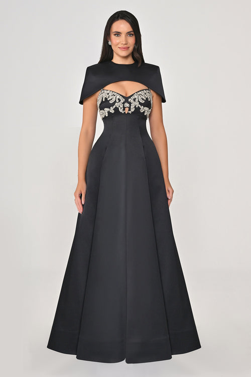 Arielle Cape Dress  - Maxi