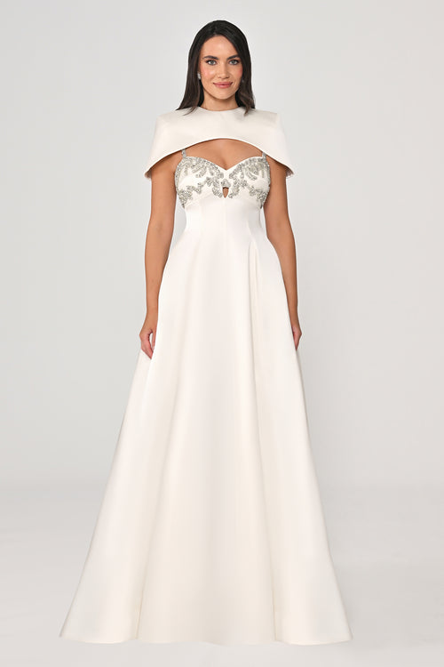 Arielle Cape Dress  - Maxi