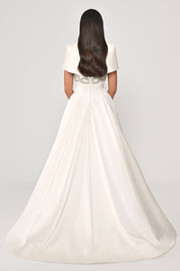 Arielle Cape Evening Dress  - Maxi - Multicolor