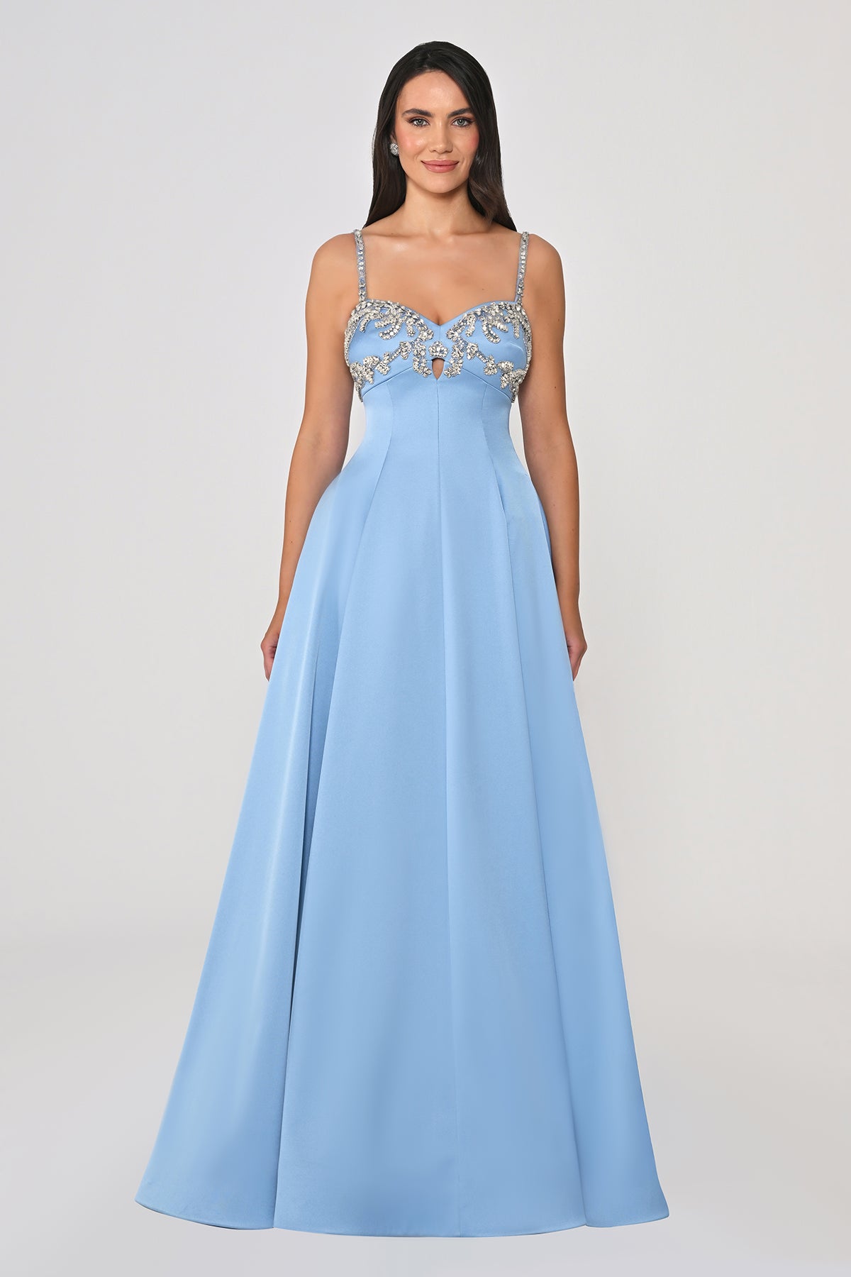 Arielle Cape Evening Dress  - Maxi - Multicolor