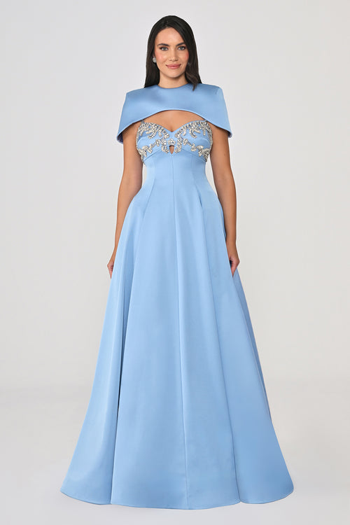 Arielle Cape Dress  - Maxi