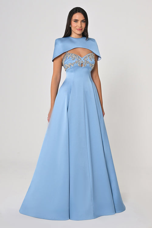 Arielle Cape Dress  - Maxi