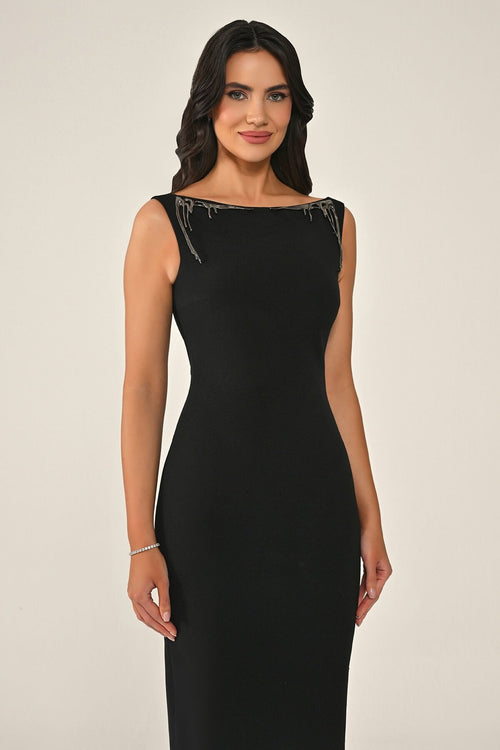 Liora Noir Dress - Maxi