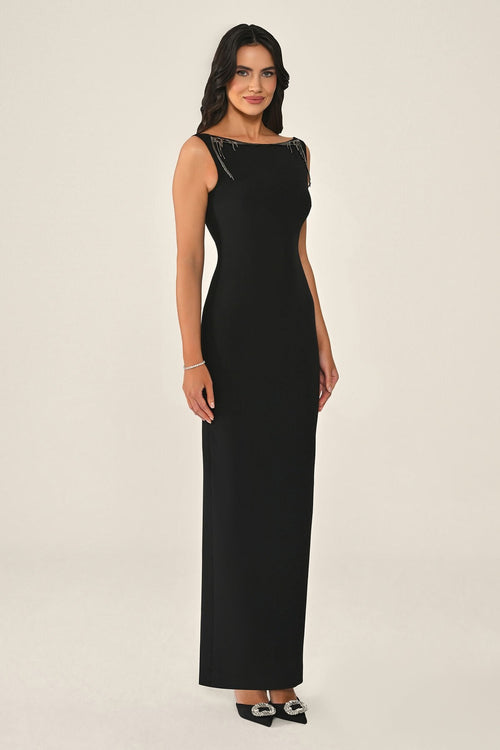 Liora Noir Dress - Maxi
