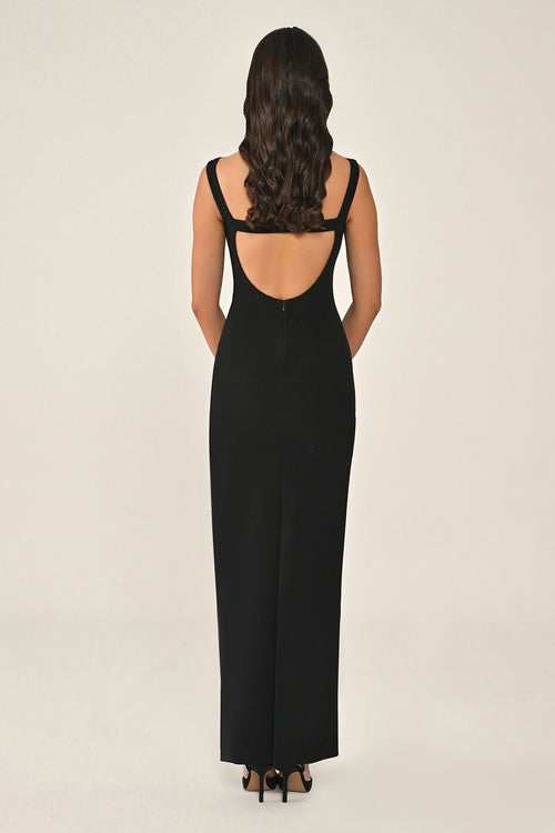 Liora Noir Dress - Maxi