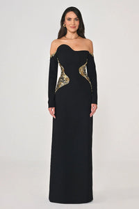 Joelle Dress - Maxi - Black