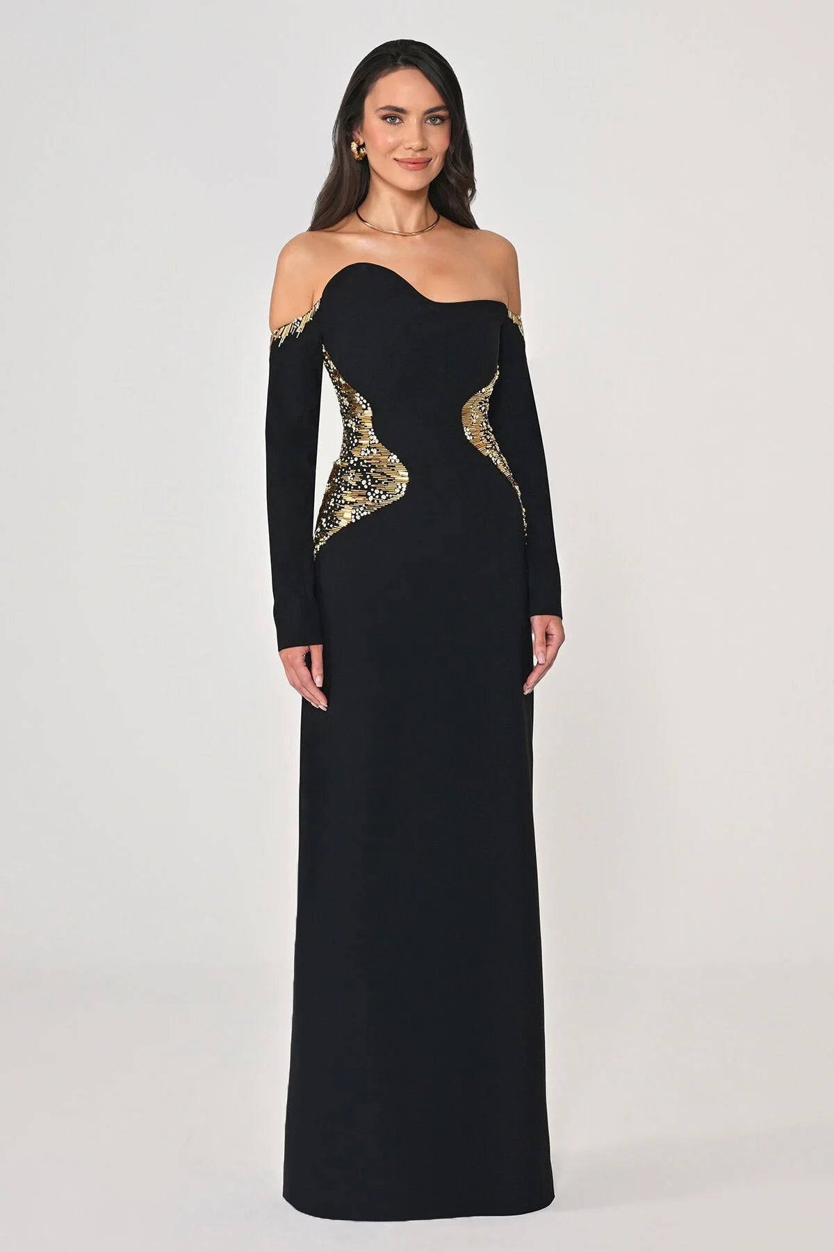 Joelle Dress - Maxi - Black