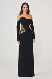 Joelle Dress - Maxi - Black