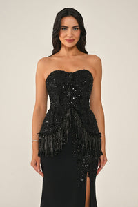 Liora Dress - Maxi - Black