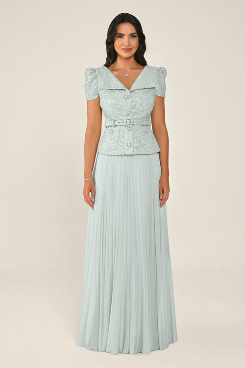 Roselle Tweed Dress - Maxi
