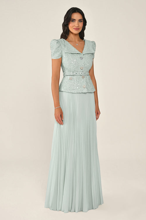 Roselle Tweed Dress - Maxi