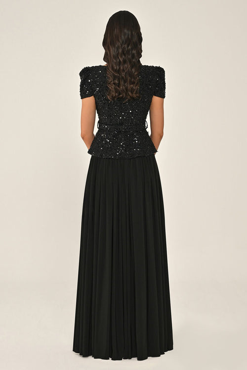 Roselle Tweed Dress - Maxi