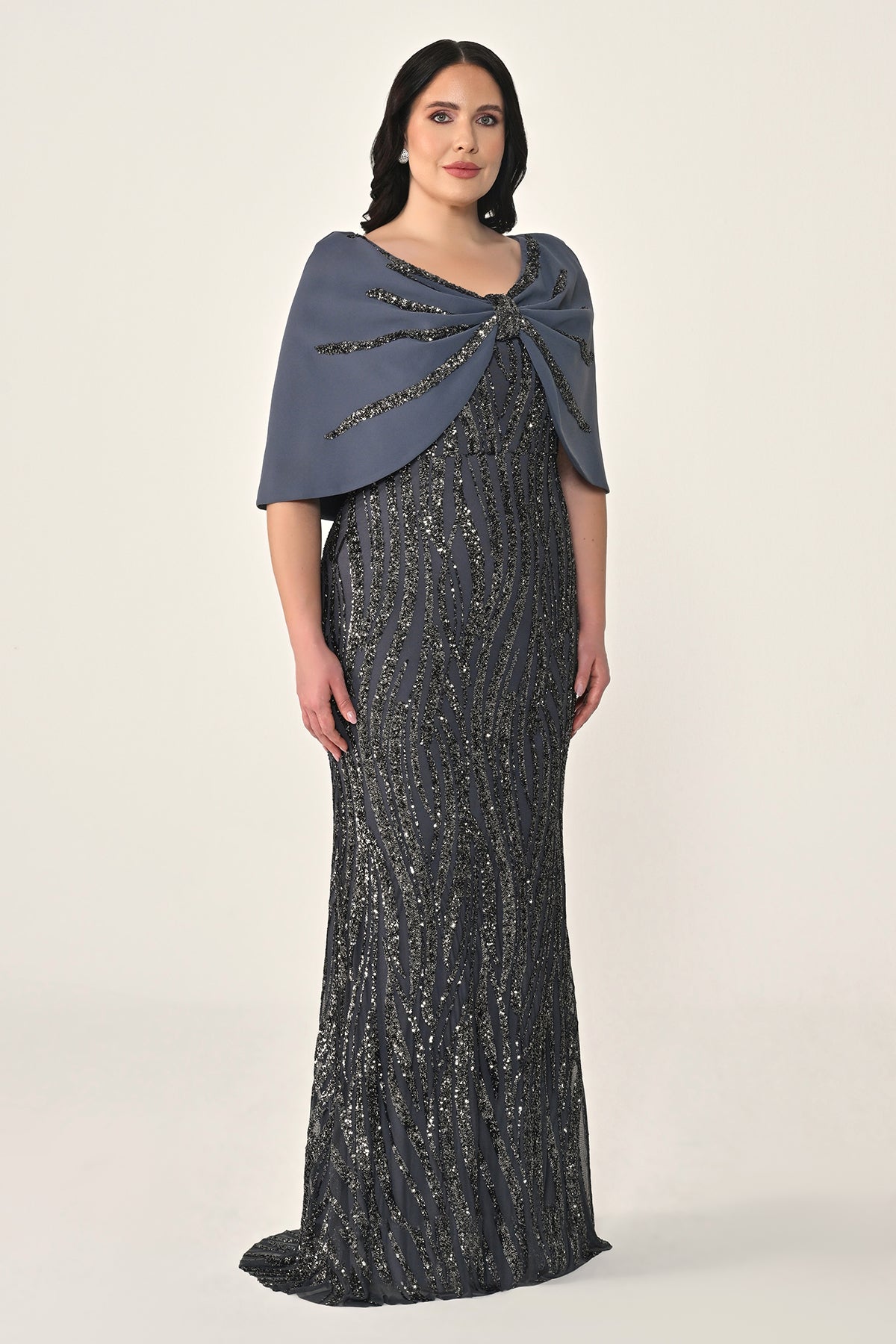 Plus Size - Veloura Cape - Maxi