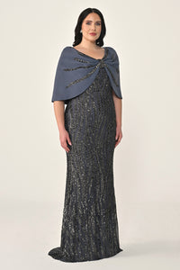 Plus Size - Veloura Cape - Maxi