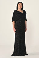 Plus Size - Veloura Cape - Maxi
