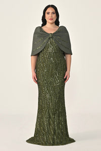 Plus Size - Veloura Cape - Maxi