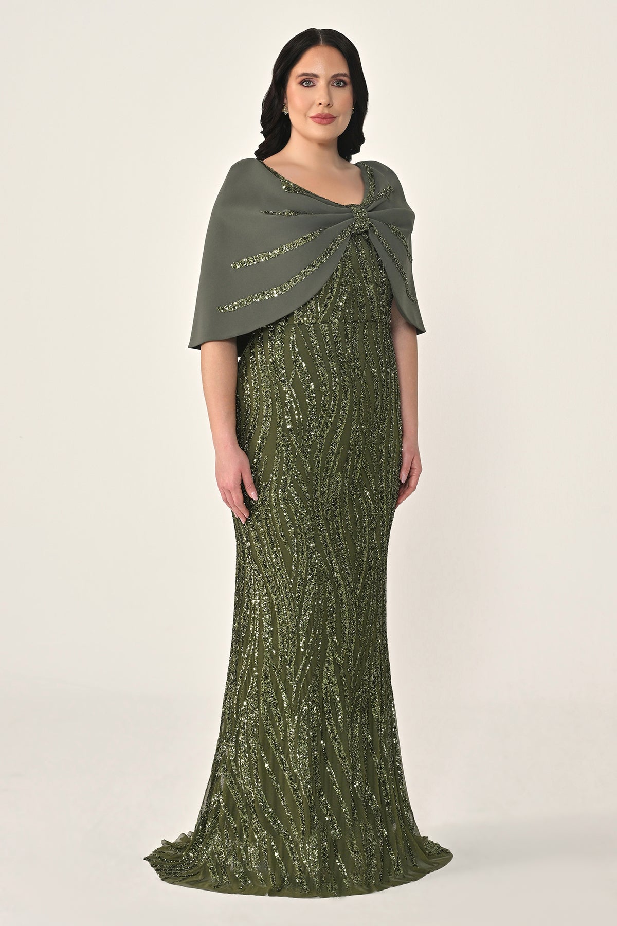 Plus Size - Veloura Cape - Maxi