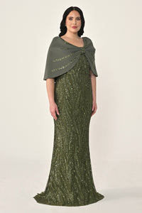 Plus Size - Veloura Cape - Maxi