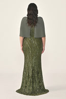Plus Size - Veloura Cape - Maxi