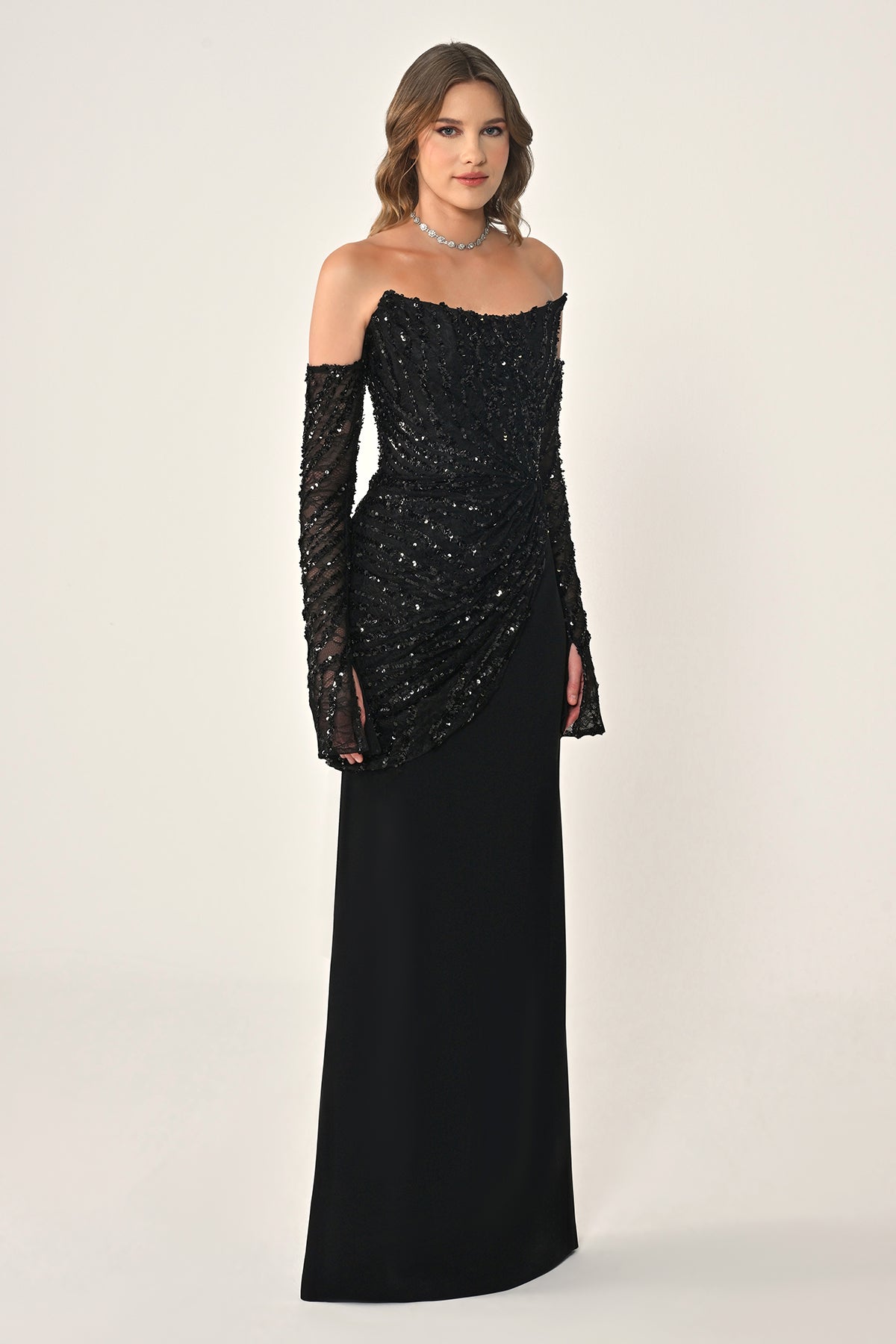 Plus Size - Zafrina Dress - Maxi - Black