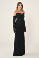 Plus Size - Zafrina Dress - Maxi - Black