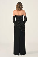 Plus Size - Zafrina Dress - Maxi - Black