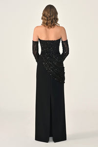 Plus Size - Zafrina Dress - Maxi - Black