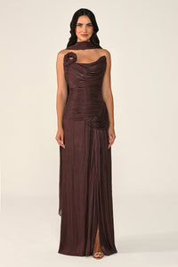 Noéline Draped Dress - Maxi