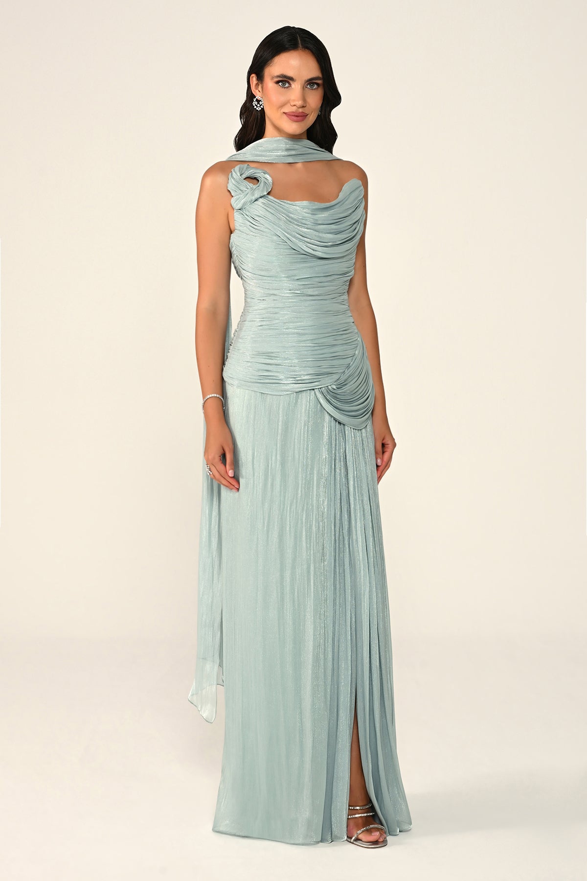 Noéline Draped Dress - Maxi