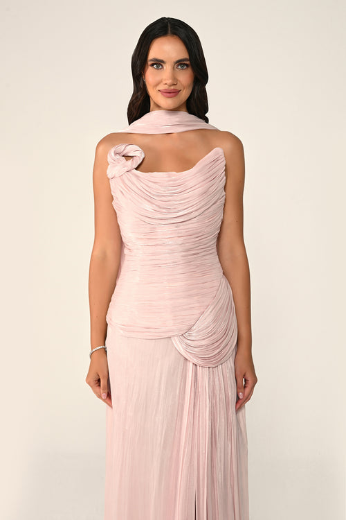 Noéline Draped Dress - Maxi