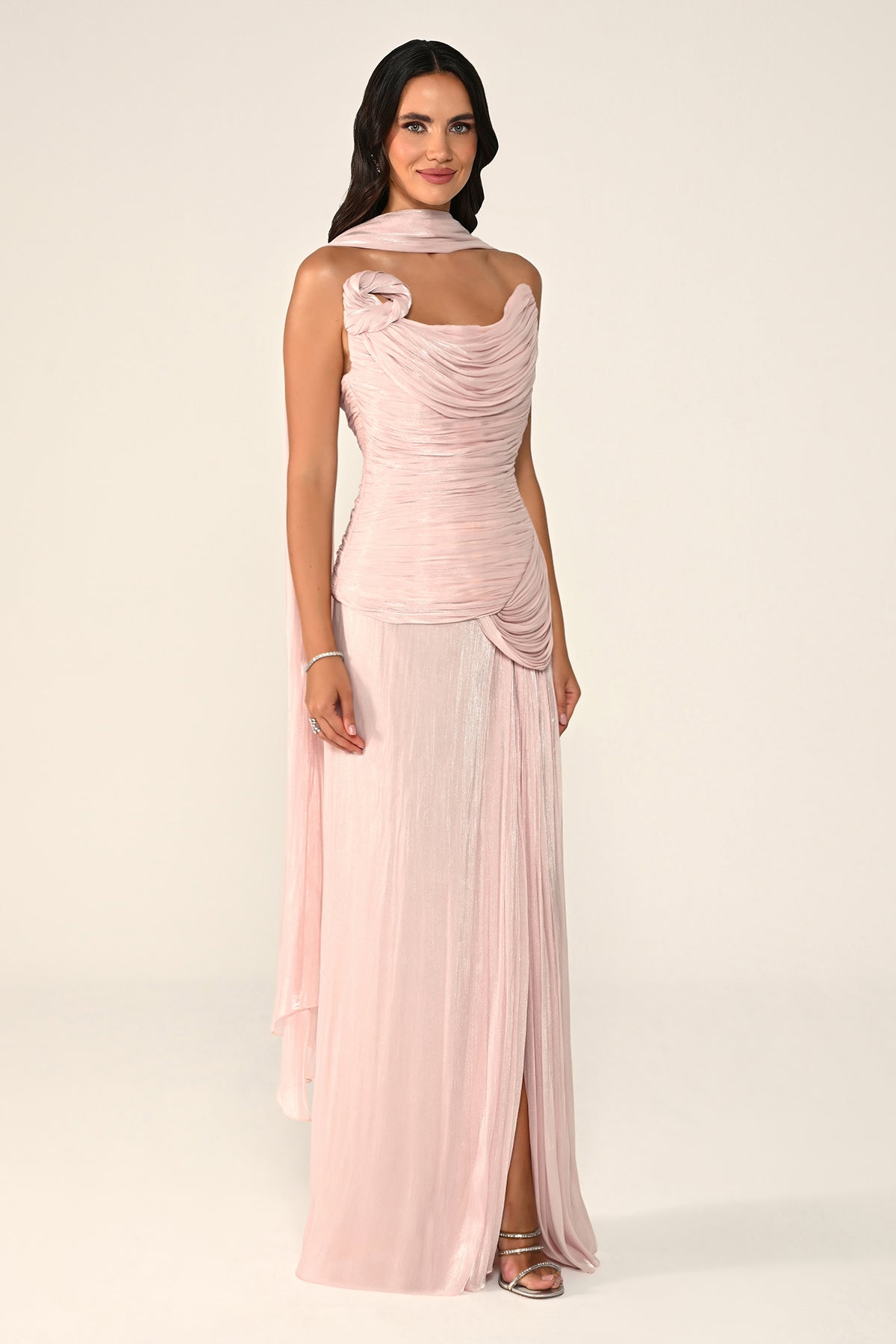 Noéline Draped Dress - Maxi