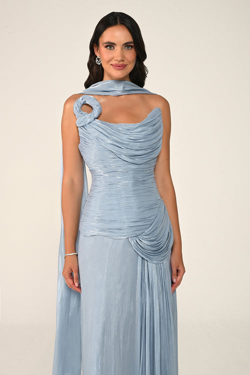 Noéline Draped Dress - Maxi