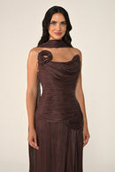 Noéline Draped Dress - Maxi