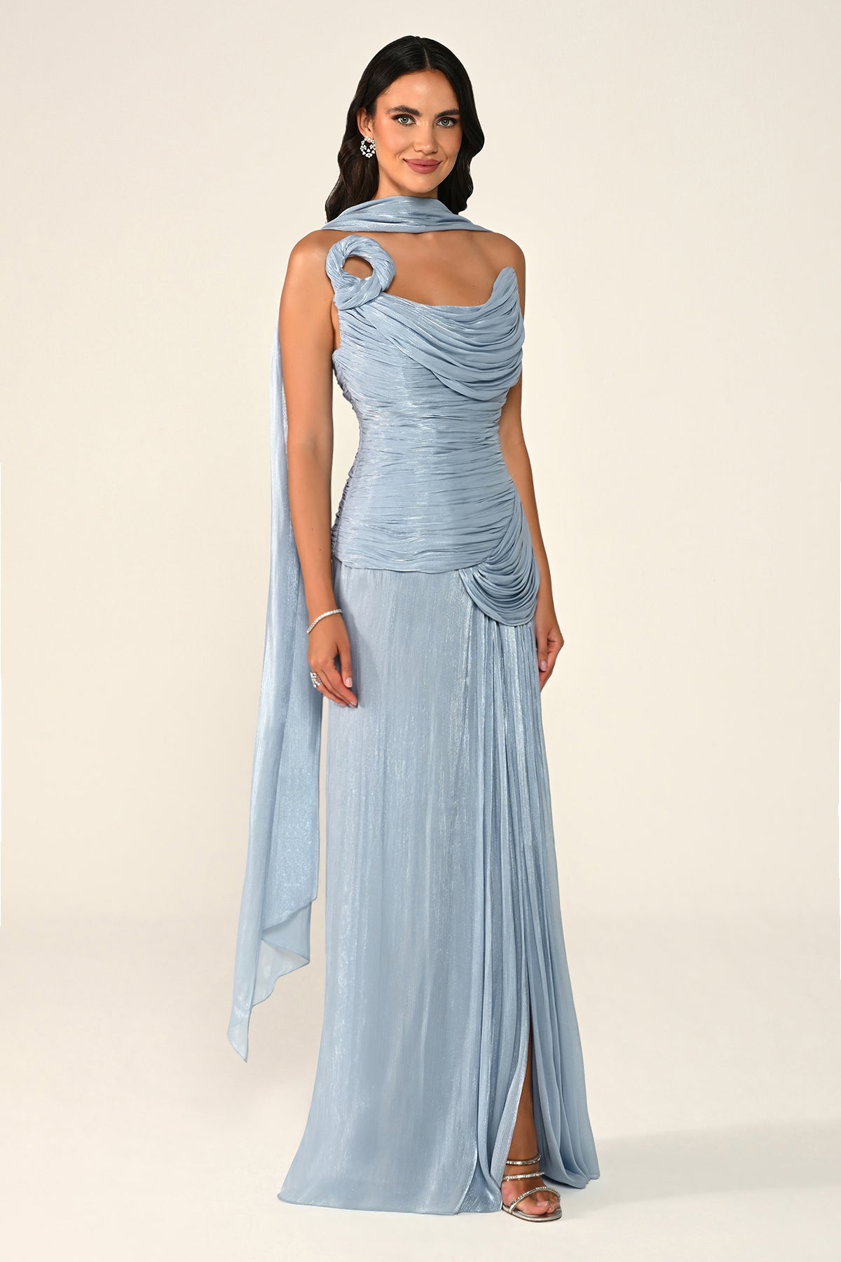 Noéline Draped Dress - Maxi
