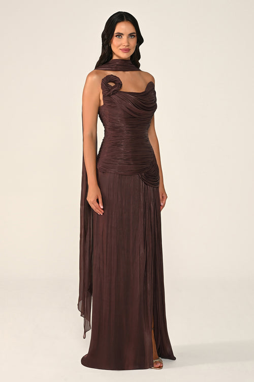 Noéline Draped Dress - Maxi