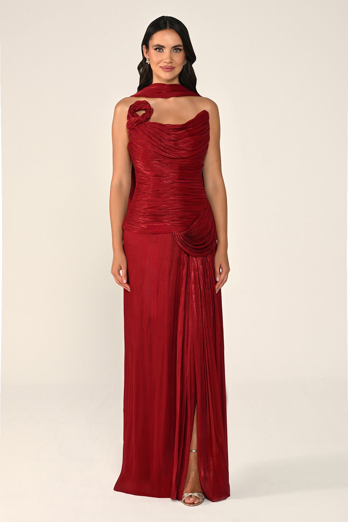 Noéline Draped Dress - Maxi