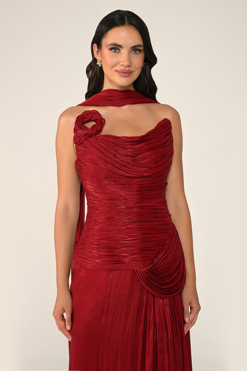 Noéline Draped Dress - Maxi