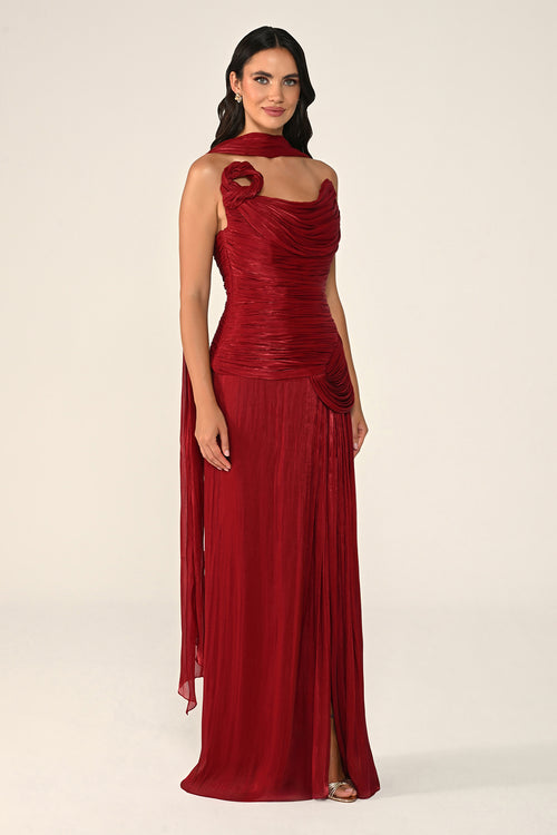 Noéline Draped Dress - Maxi