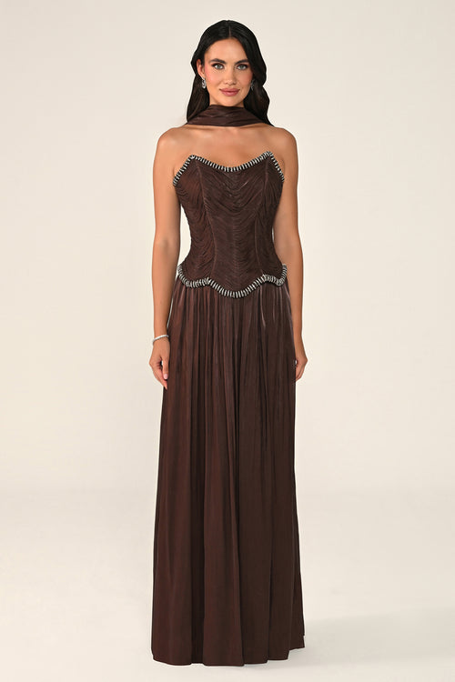 Éloane Pleated Dress - Maxi